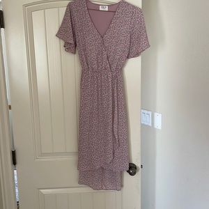 Sienna Sky asymmetrical lavender dress